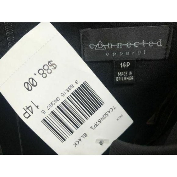 Connected Apparel sleeveless print shift dress 14P - Picture 3 of 3